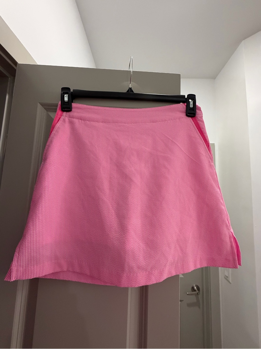 Lily Hagen Pink Seersucker Lined Skort